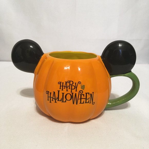 Disney Mickey Mouse Halloween Jack-o'-Lantern Pumpkin Mug - Picture 3 of 5